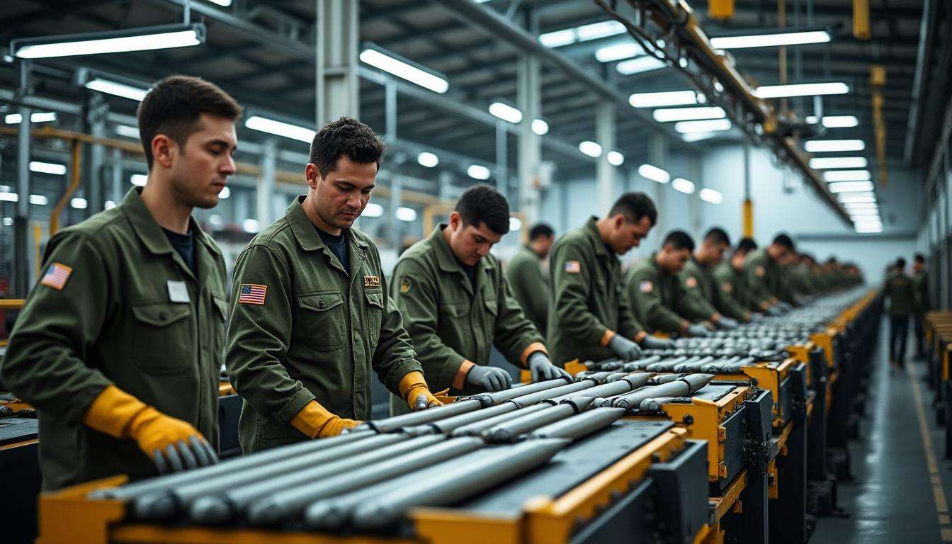 mobilisation générale urgente pour pourvoir des milliers d’emplois essentiels au développement dynamique de l’industrie de l’armement, agissant sans délai et avec vigueur.